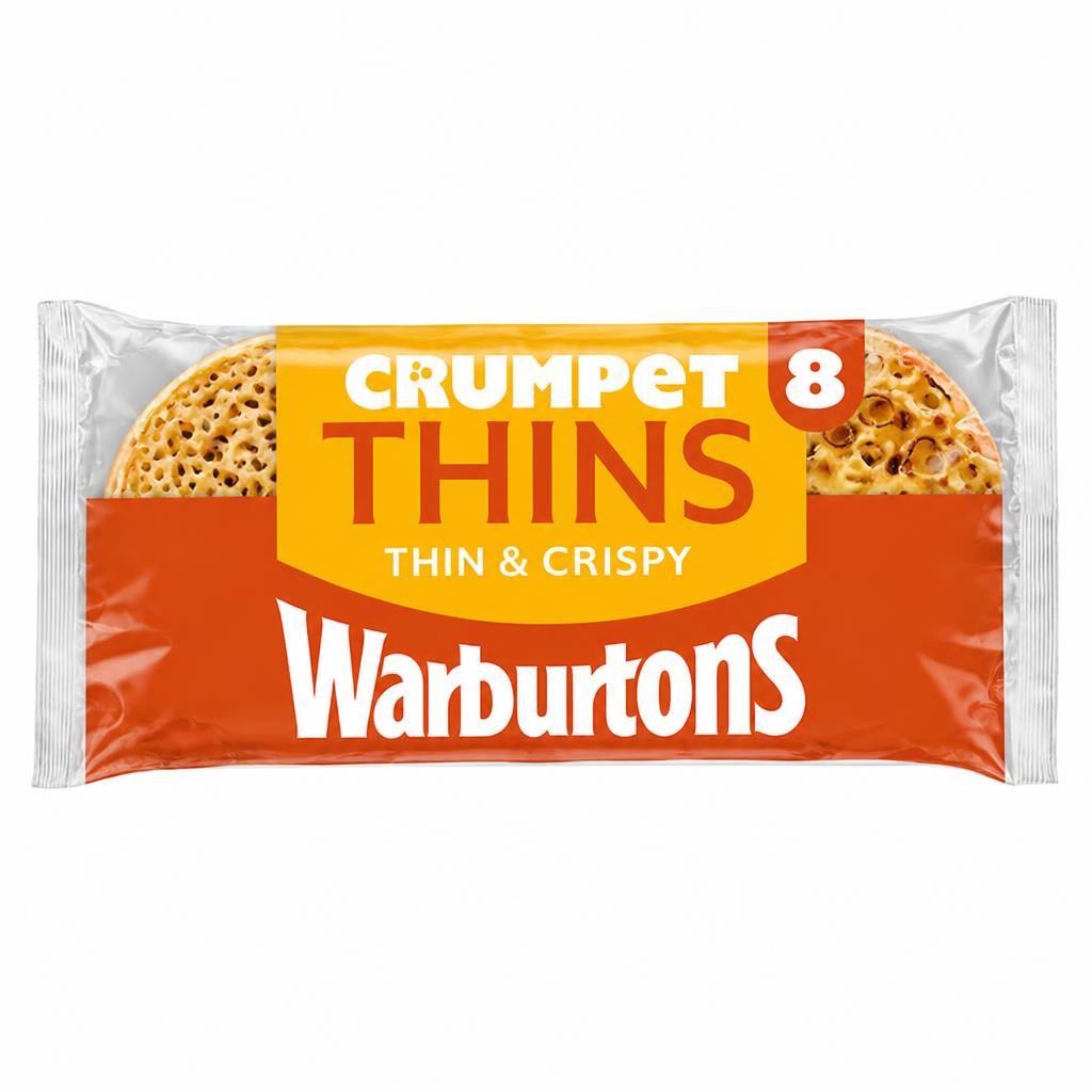 Warburtons Crumpet Thins 8 pack