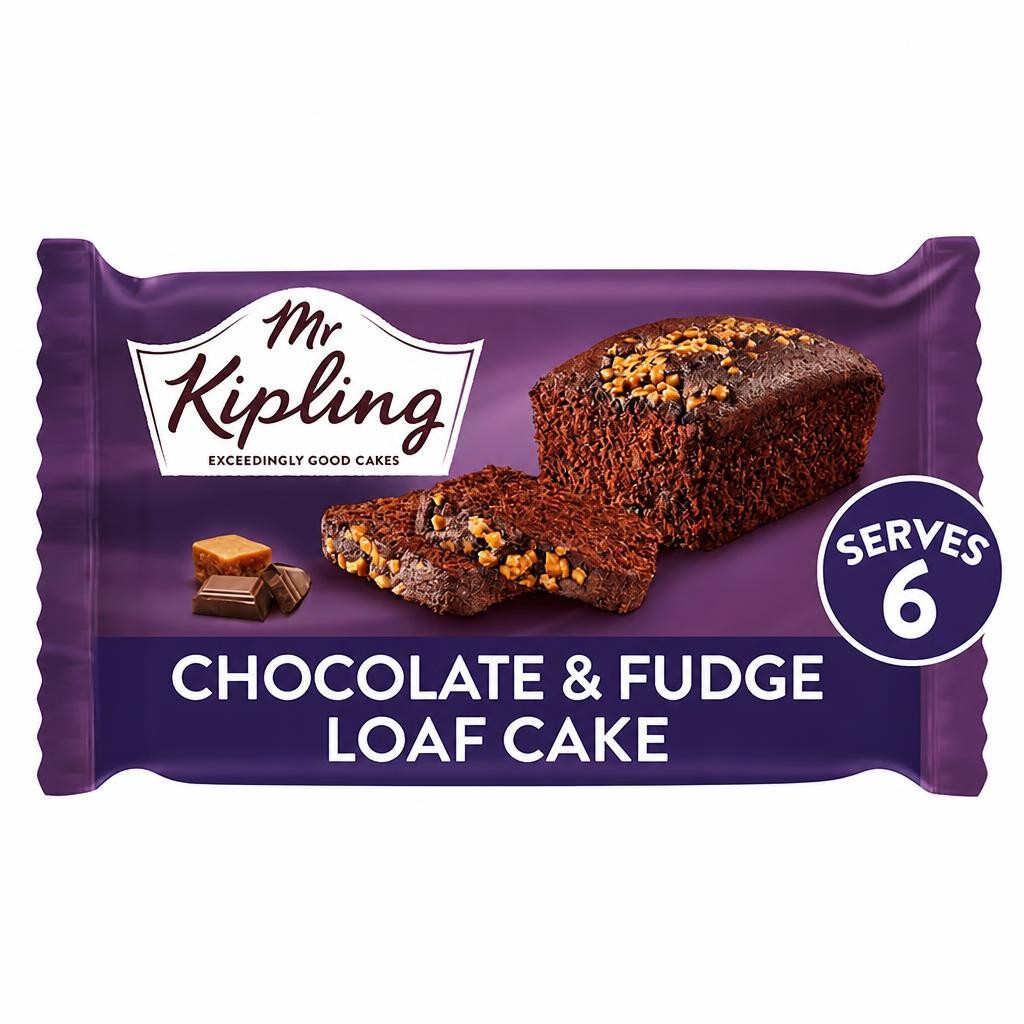 Mr Kipling Chocolate & Fudge Loaf Cake 220g