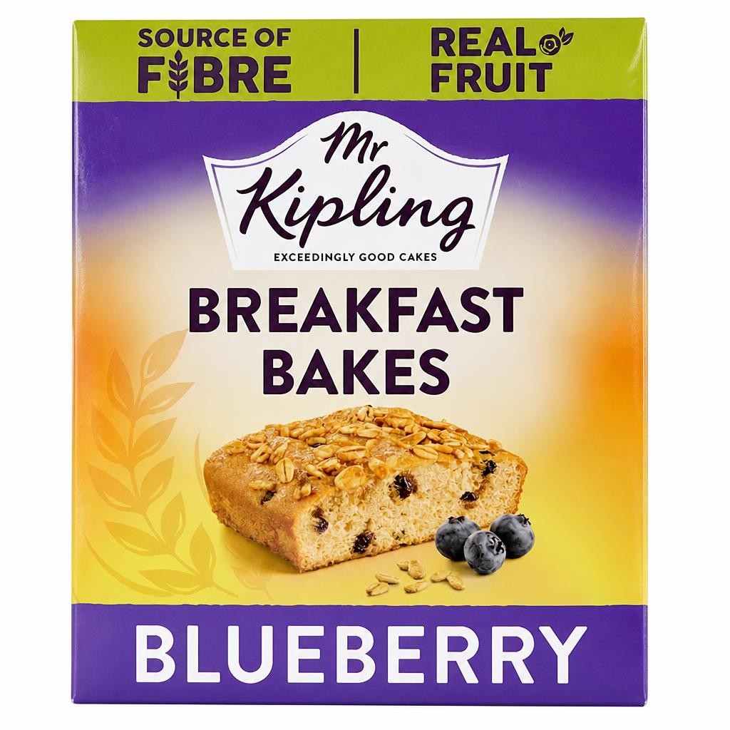 Mr Kipling Blueberry Breakfast Bakes Snack Cakes 4 pack