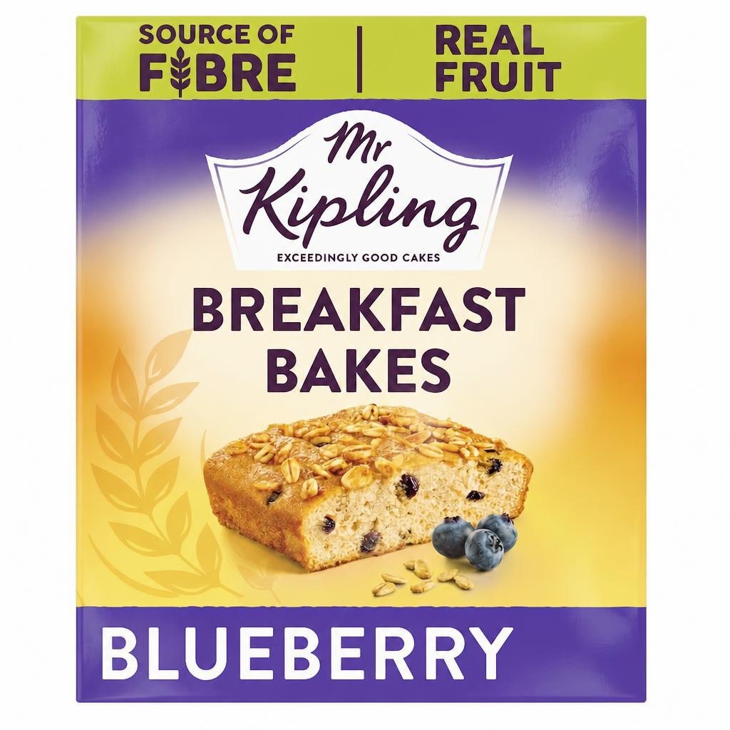Mr Kipling Blueberry Breakfast Bakes Snack Cakes 4 pack