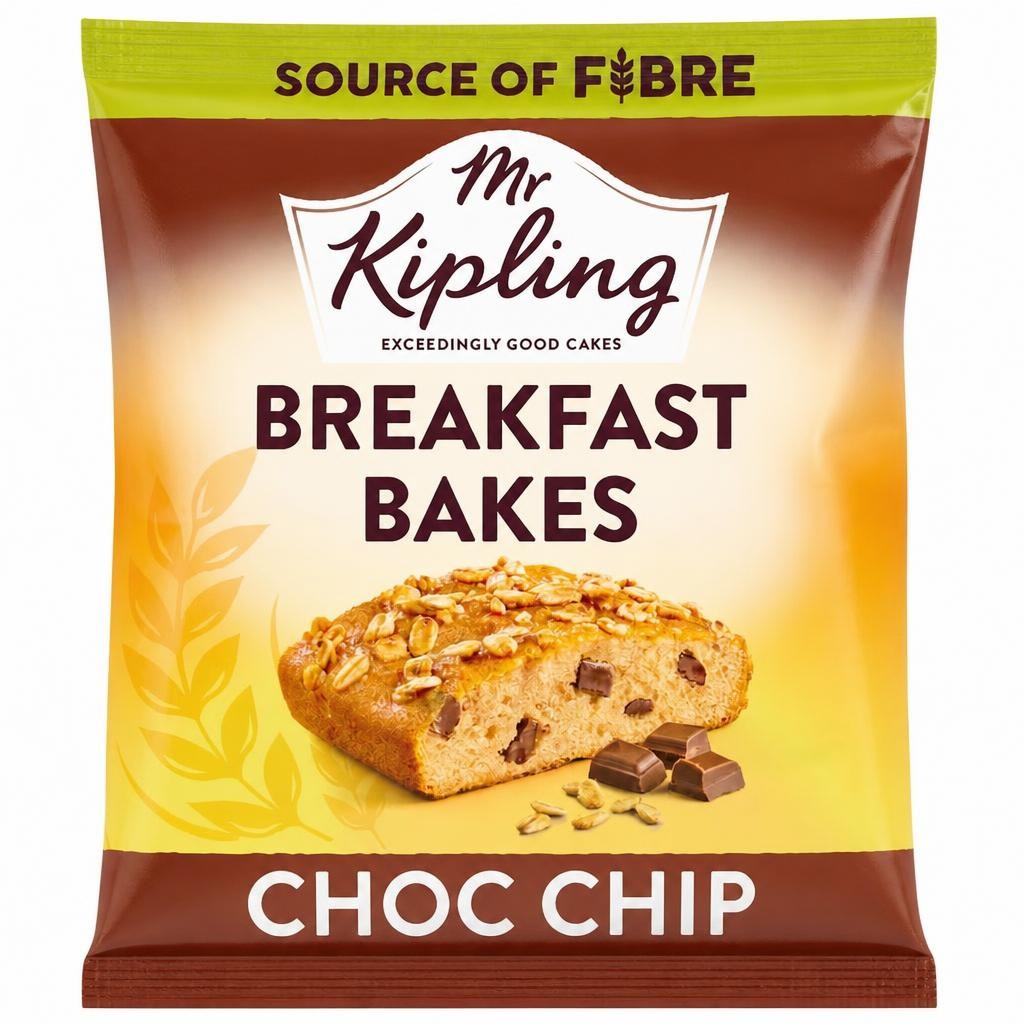 Mr Kipling Breakfast Bakes Chocolate Chip Snack Cakes 4 pack