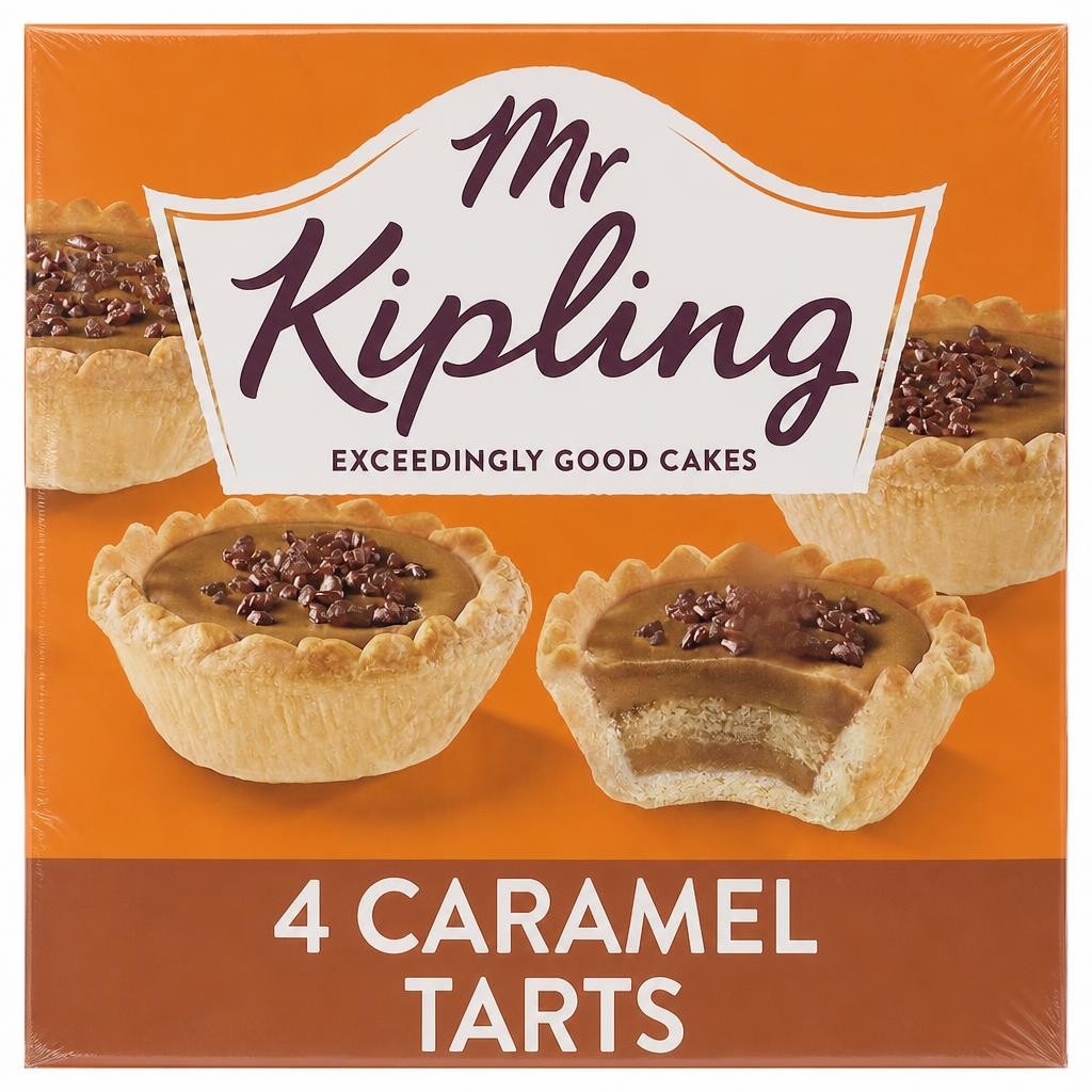 Mr Kipling Caramel Tarts Cake 4 Pack
