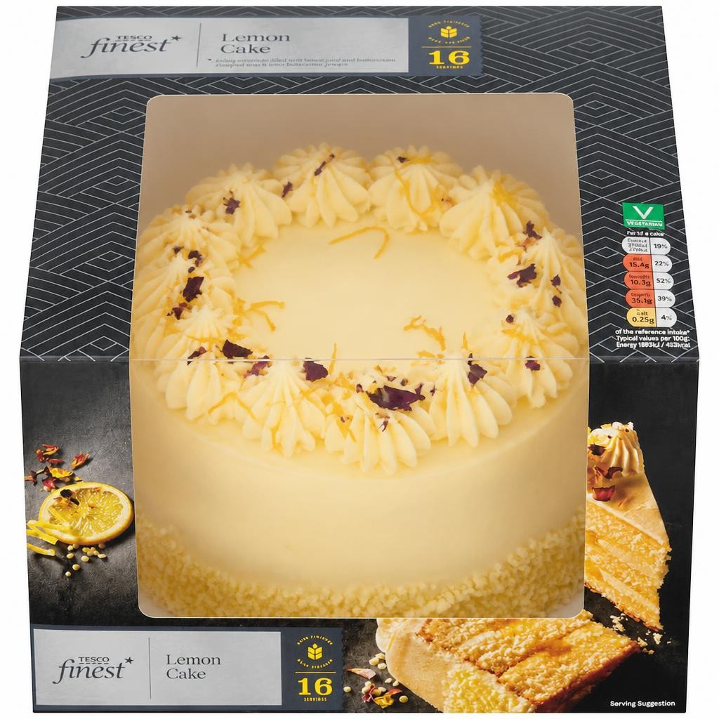 Tesco Finest Lemon Cake 16 Servings