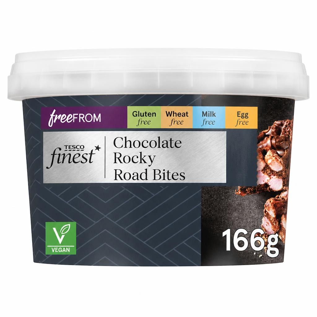 Tesco Finest Free From Chocolate Rocky Road Bites 166g