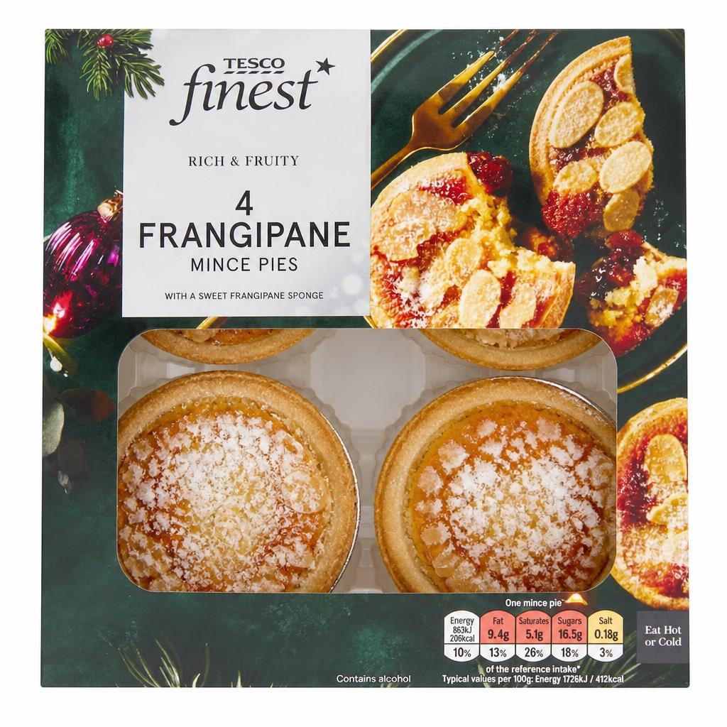 Tesco Finest 4 Frangipane Mince Pies