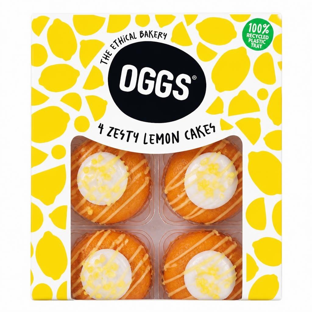 OGGS Zesty Lemon Cakes 4pk
