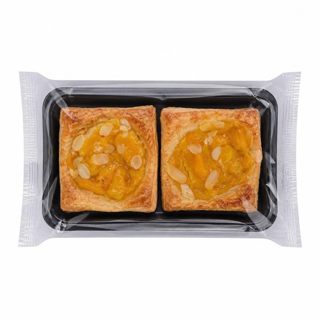 Tesco Finest Peach & Almond Danish 2 Pack