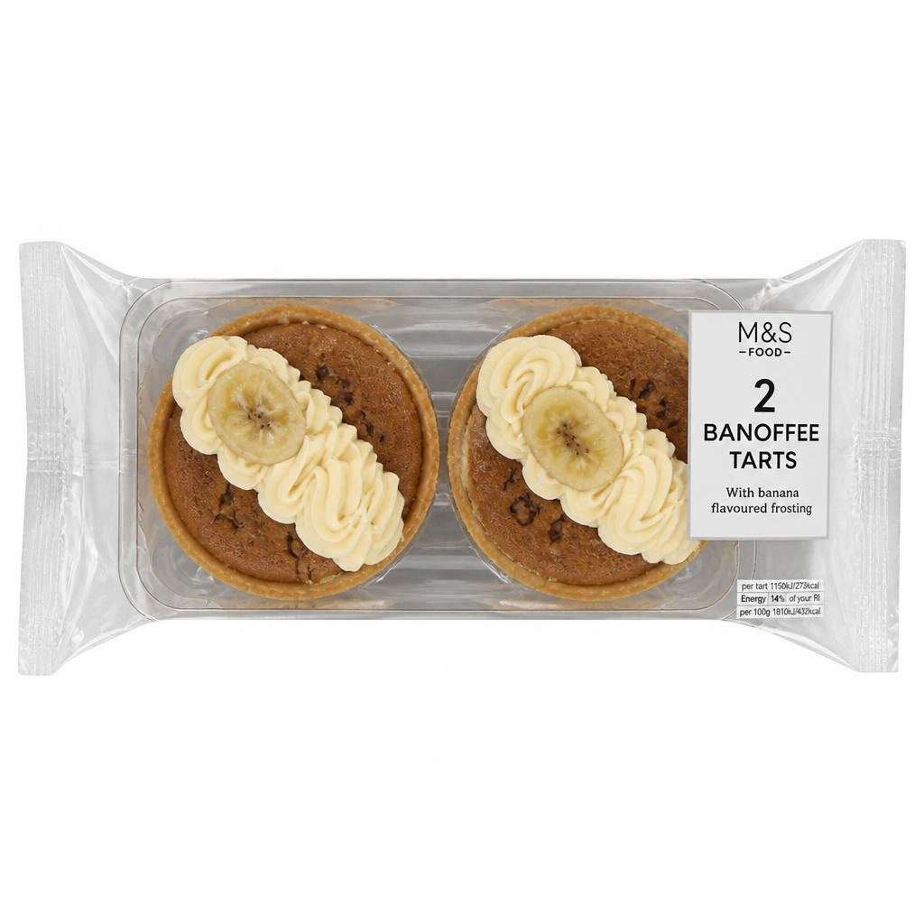 Tesco Finest Banoffee Tarts 2 Pack