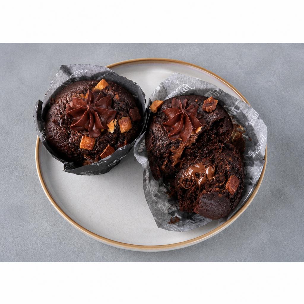 Tesco Finest Belgian Triple Chocolate Muffins 2 Pack