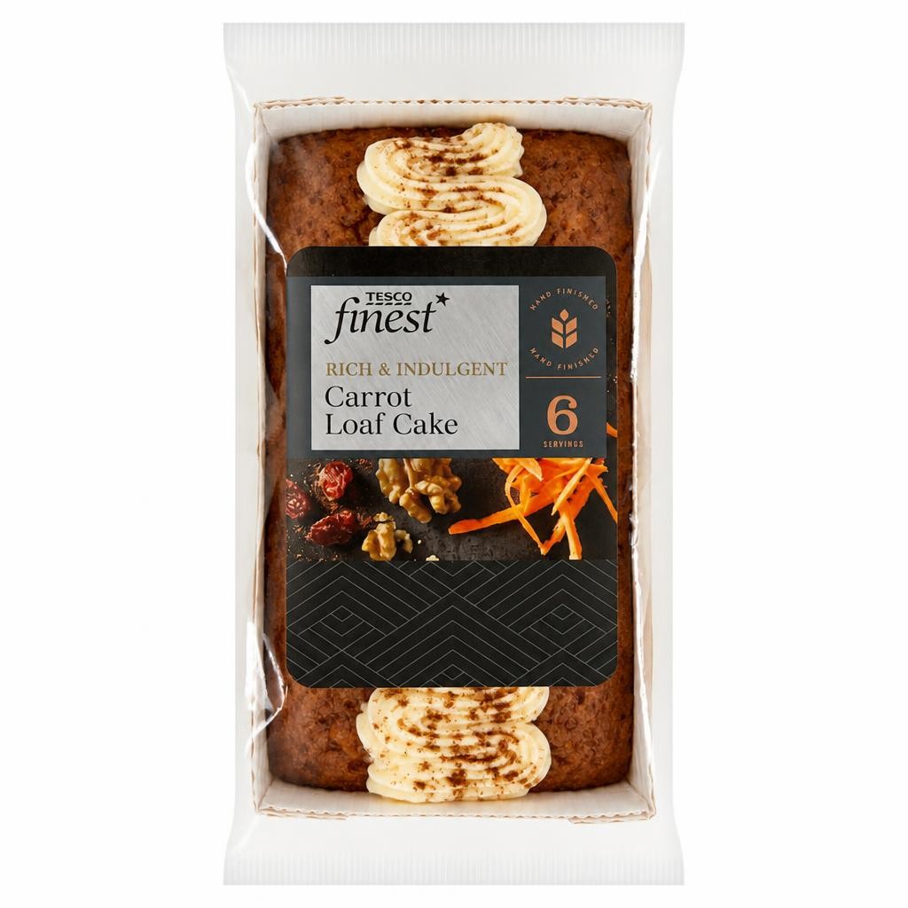 Tesco Finest Carrot Loaf Cake 6 Servings