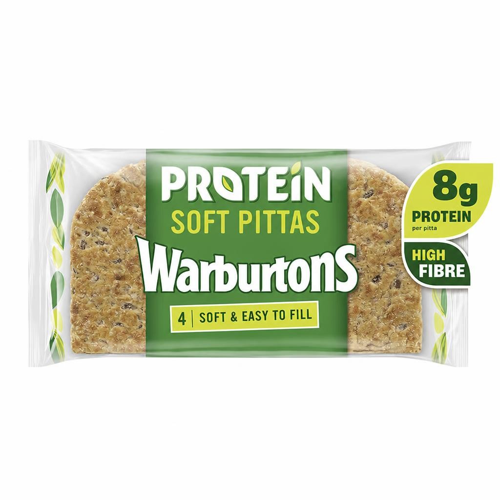 Warburtons Protein Soft Pittas 4 Pack