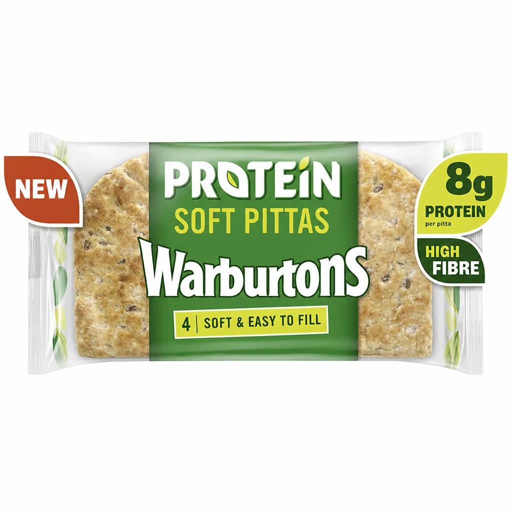 Warburtons Protein Soft Pittas 4 Pack