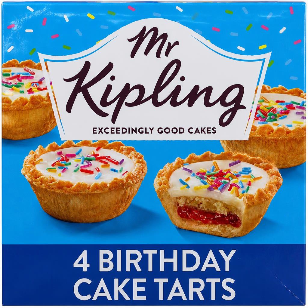 Mr Kipling Birthday Cake Tarts 4 pack