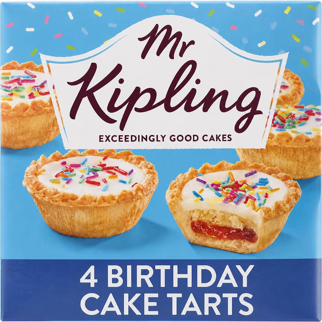 Mr Kipling Birthday Cake Tarts 4 pack