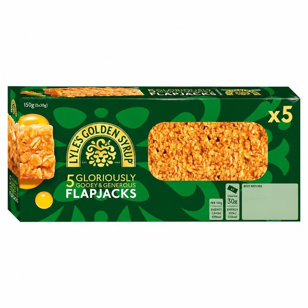Lyle's Golden Syrup Flapjacks 5 x 30g (150g)