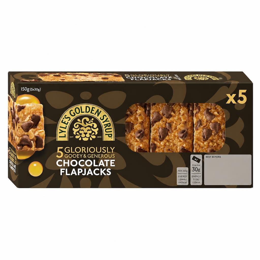 Lyle's Golden Syrup Chocolate Flapjacks 5x30g