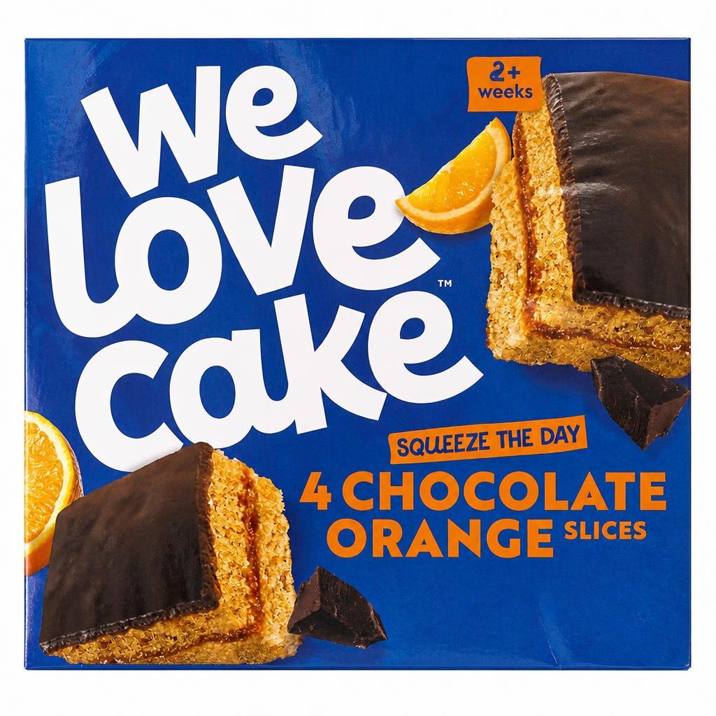 We Love Cake Free From Chocolate Orange Slices 4 pack 132g