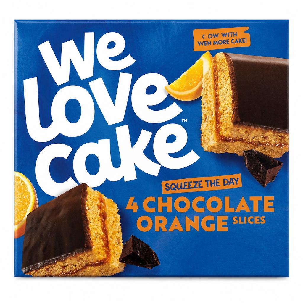 We Love Cake Free From Chocolate Orange Slices 4 pack 132g