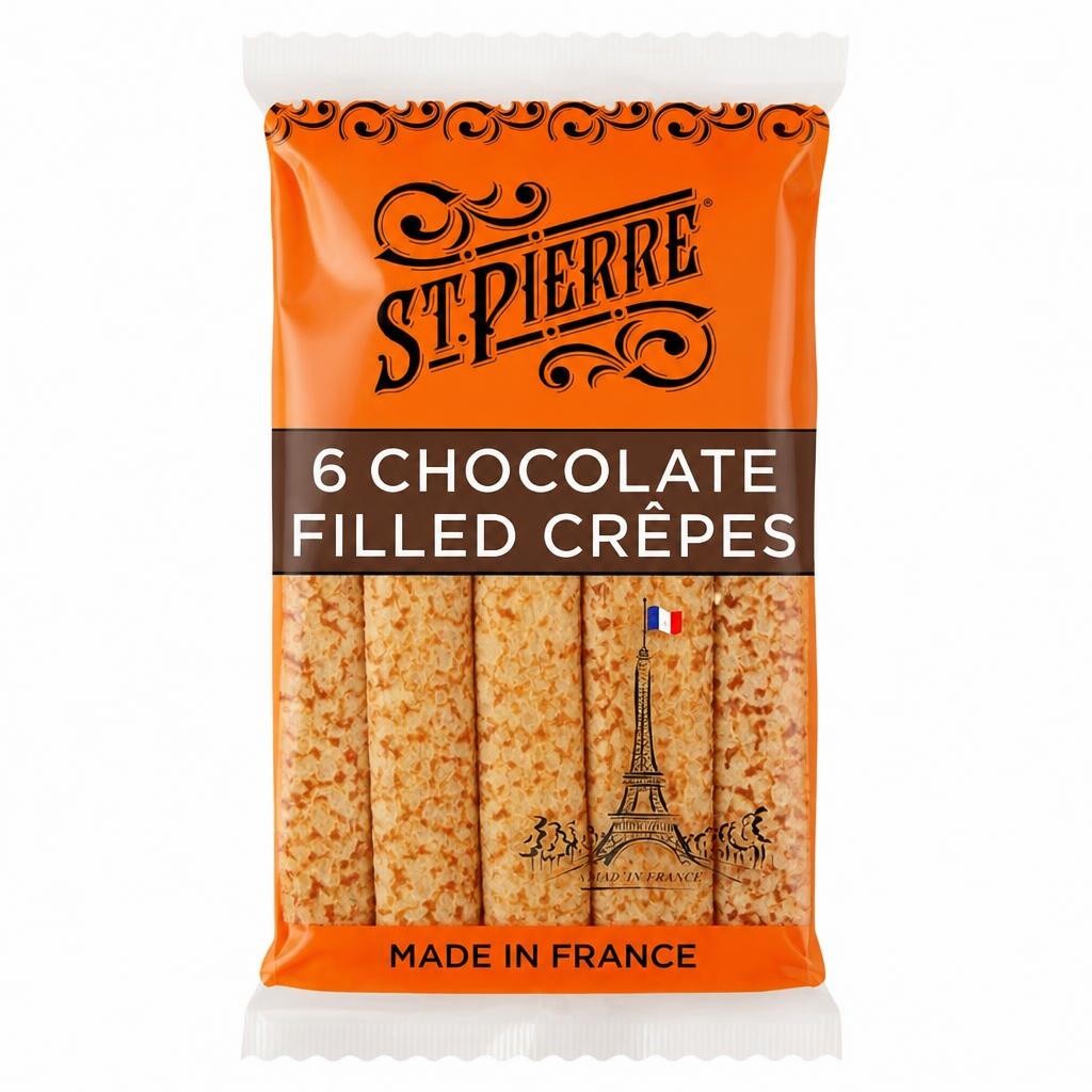 St Pierre Chocolate Filled French Crepes 6 Pack
