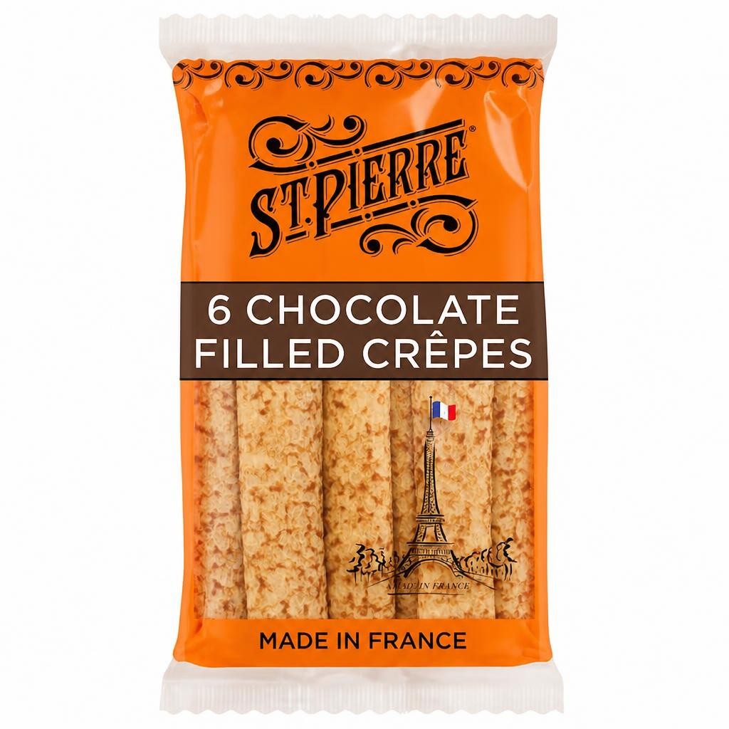 St Pierre Chocolate Filled French Crepes 6 Pack