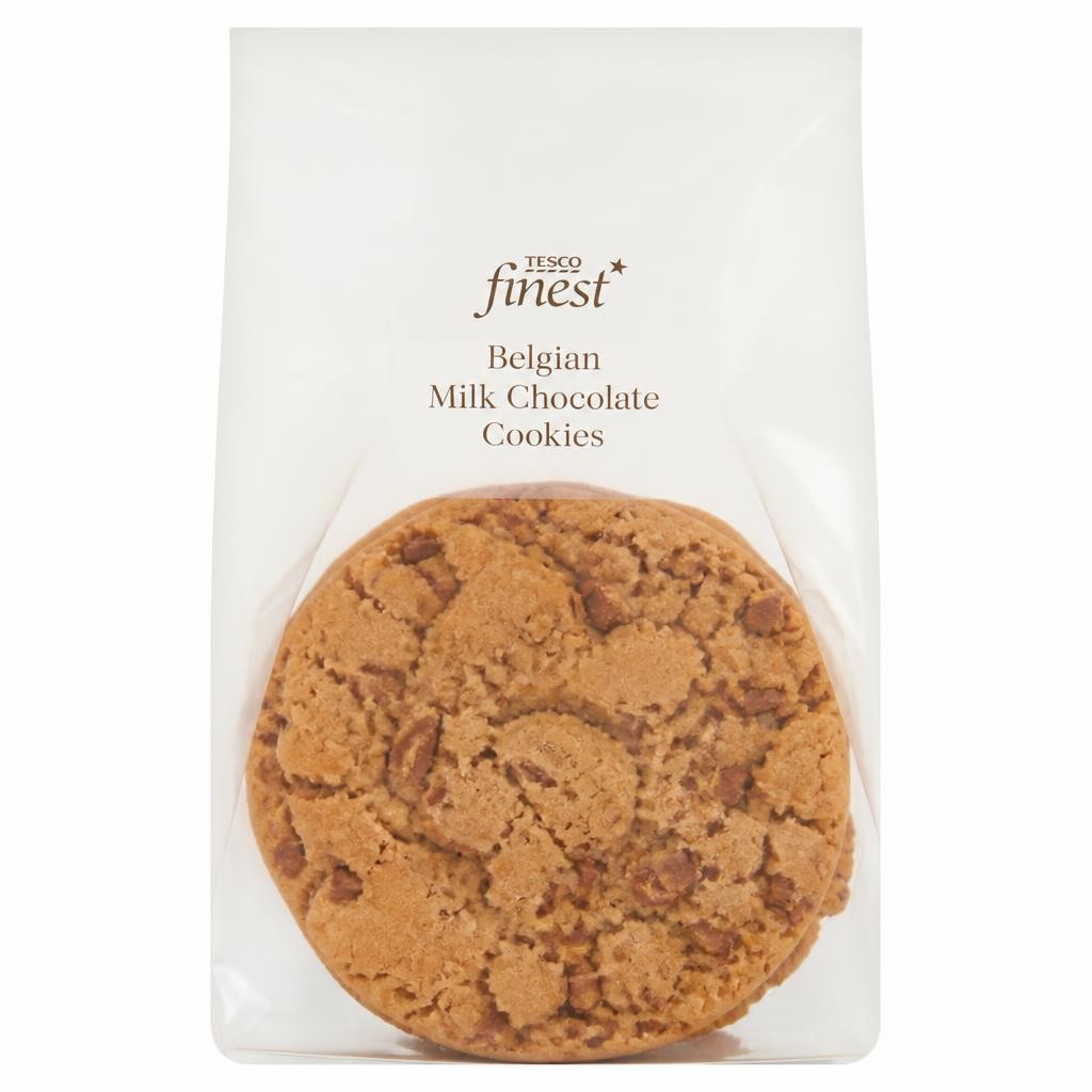 Tesco Finest Belgian Milk Chocolate Cookies 4 Pack