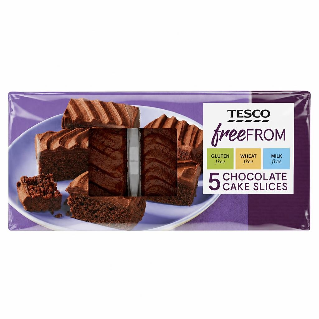Tesco Free From Chocolate Cake Slices 5 Pack