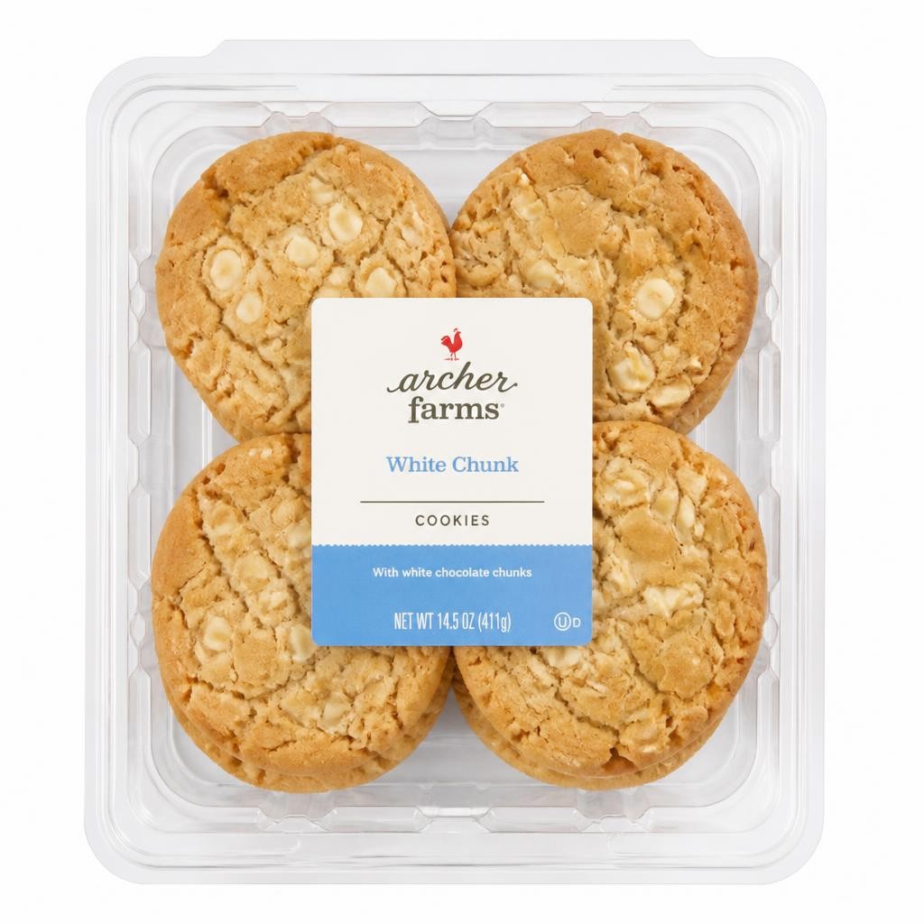 Tesco Finest Belgian White Chocolate Cookie 4 Pack