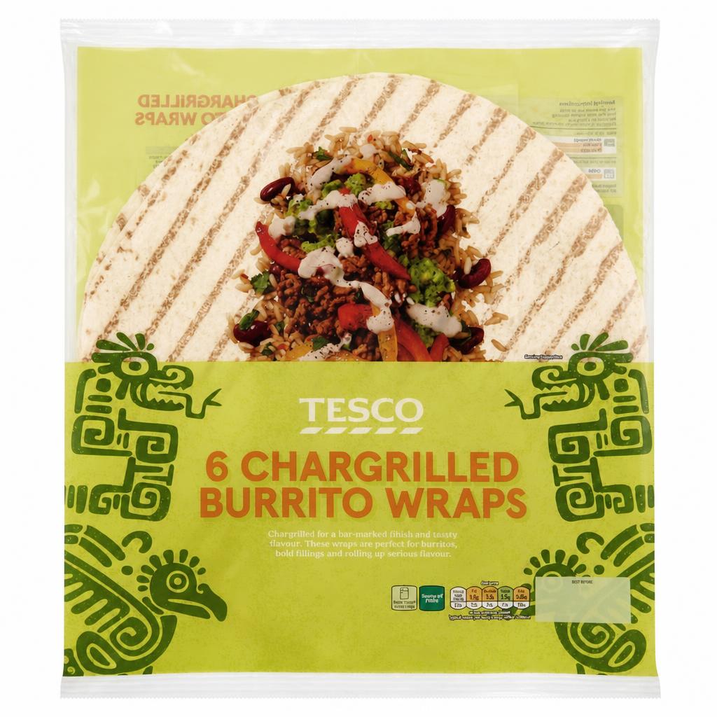 Tesco 6 Burrito Wraps
