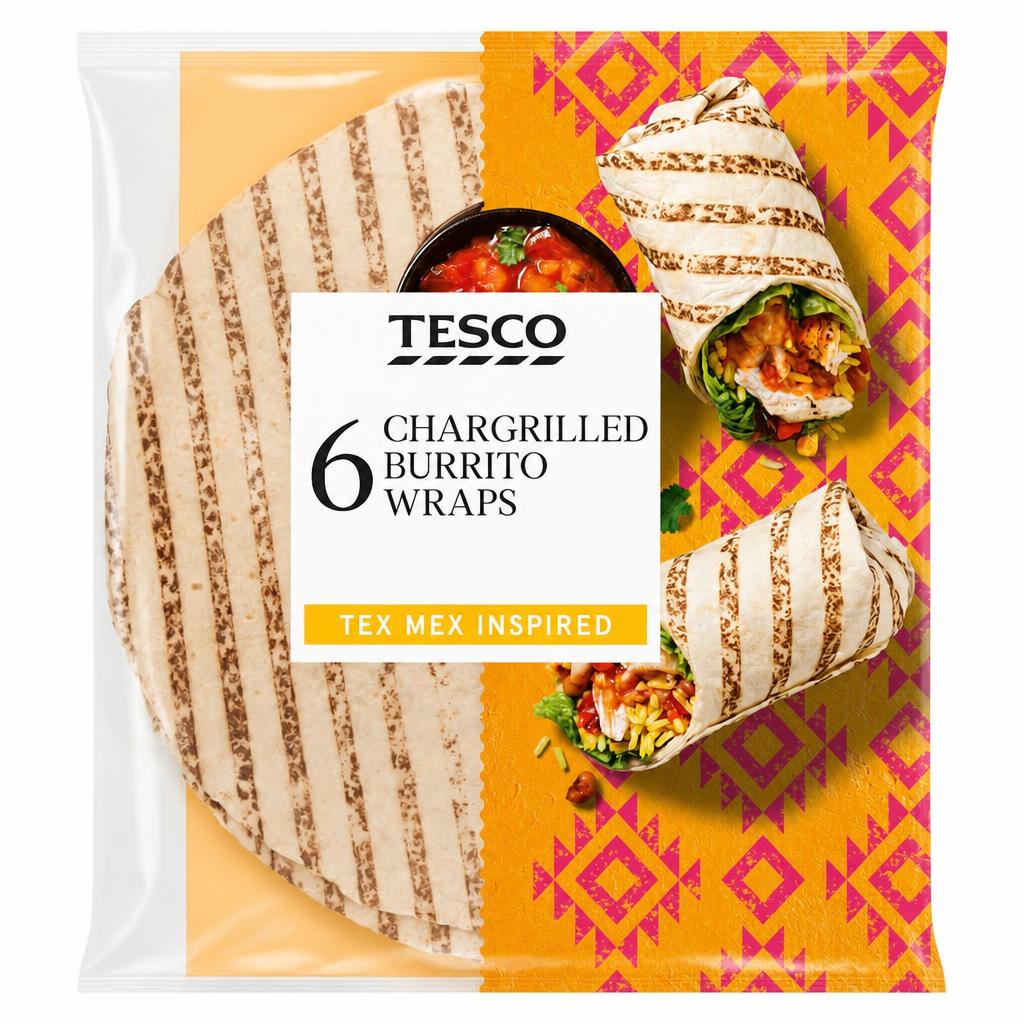 Tesco 6 Burrito Wraps