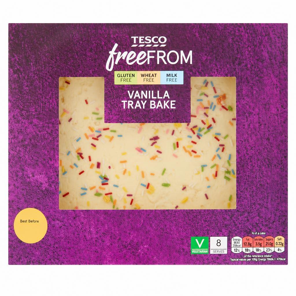 Tesco Free From Vanilla Traybake
