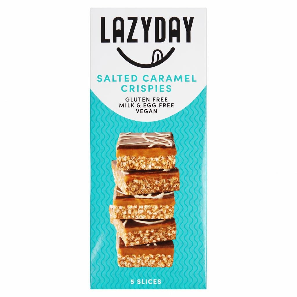 LazyDay Salted Caramel Crispies Rice Crisped Squares 150g