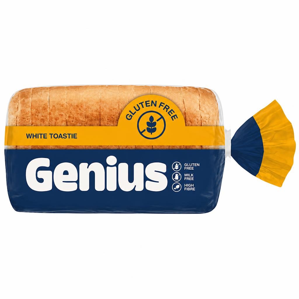 Genius Gluten Free Soft White Toastie Loaf Bread 430g