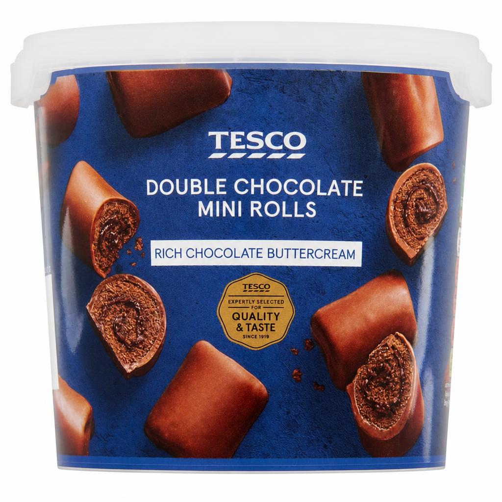 Tesco Double Chocolate Mini Rolls 295g