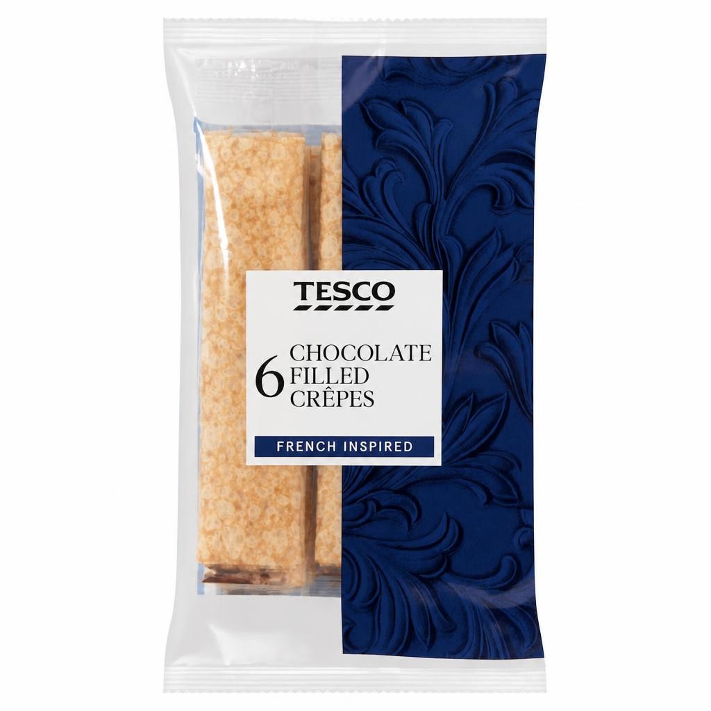 Tesco Chocolate Filled Crepes 6 pack