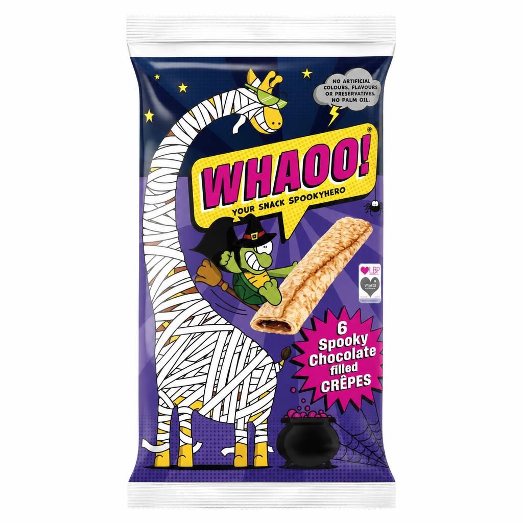 Whaoo! Chocolate Filled Crepes 6 Pack 192g