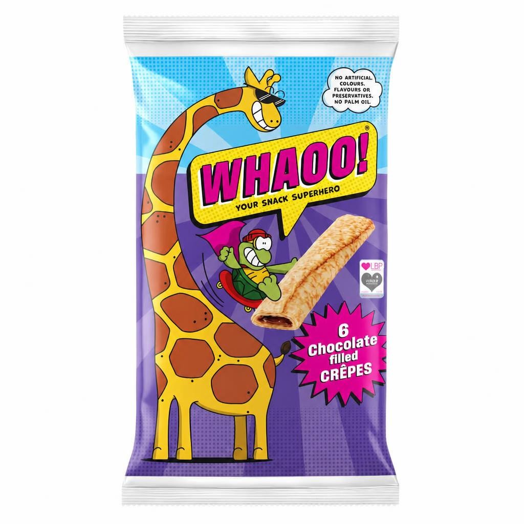 Whaoo! Chocolate Filled Crepes 6 Pack 192g
