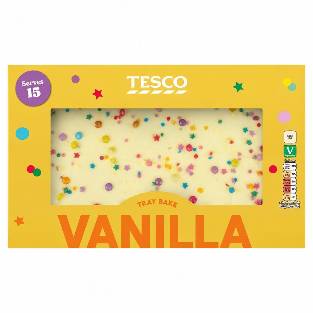 Tesco Vanilla Tray Bake