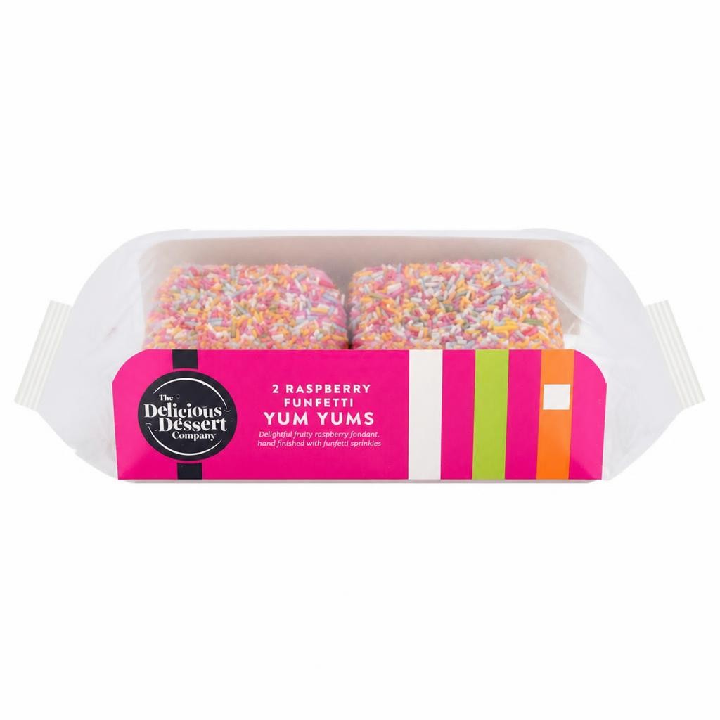 The Delicious Dessert Company Raspberry Funfetti Yum Yums 2 Pack