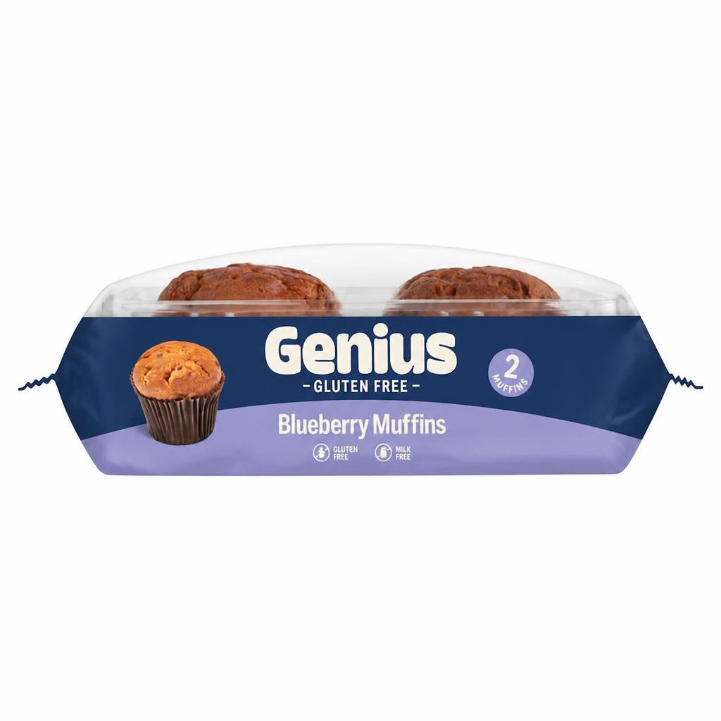 Genius Gluten Free Blueberry Muffins 2 Pack