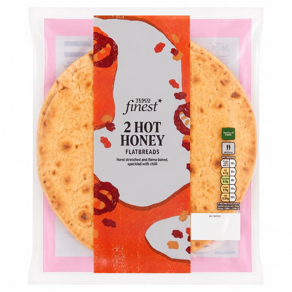 Tesco Finest Hot Honey Flatbreads 2 pack
