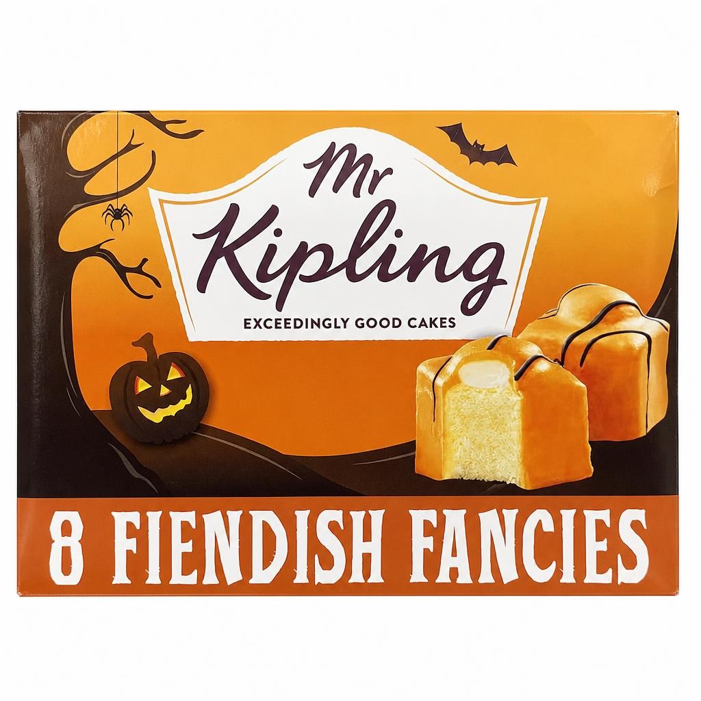 Mr Kipling Fiendish French Fancies Halloween Cakes 8 Pack