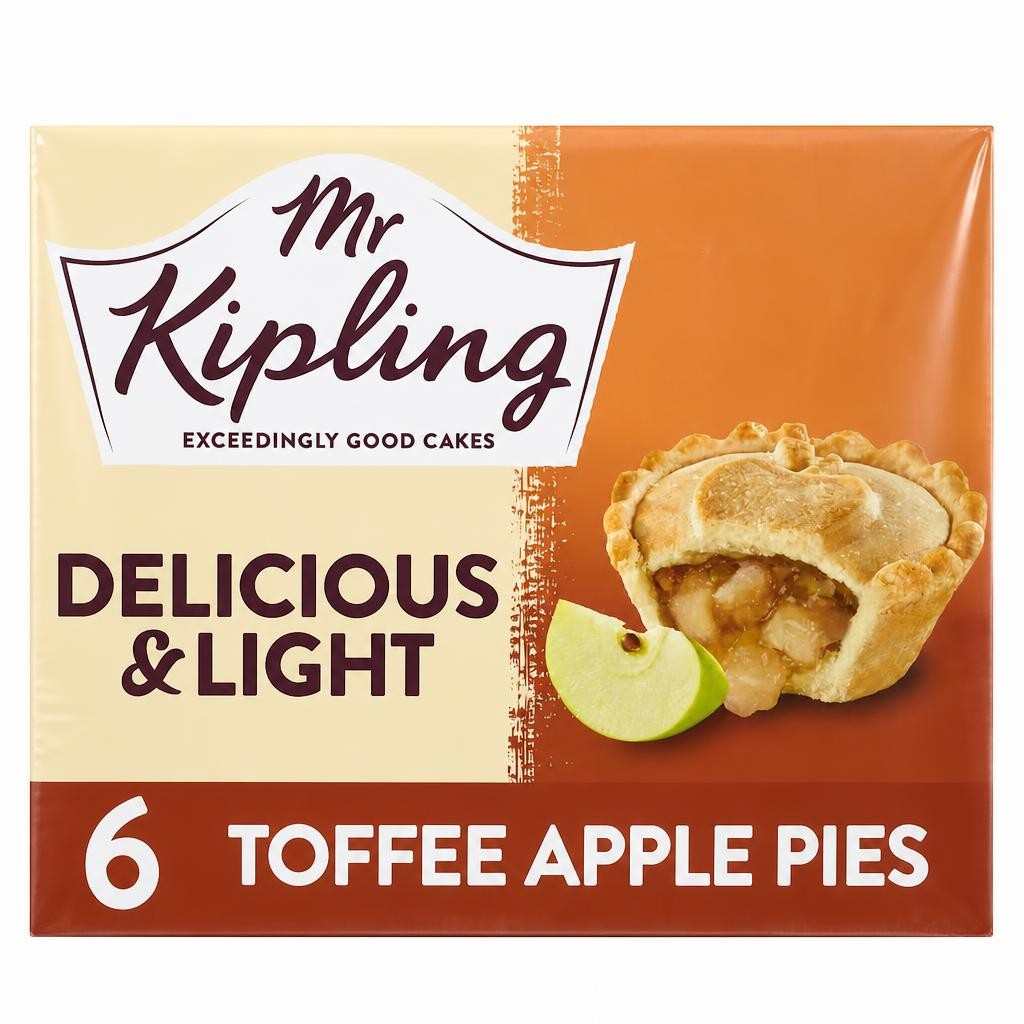 Mr Kipling Deliciously Good Toffee Apple Pies 6 Pack