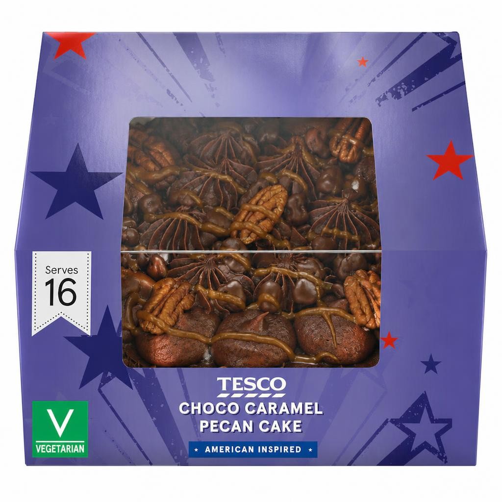 Tesco Chocolate Caramel & Pecan Cake