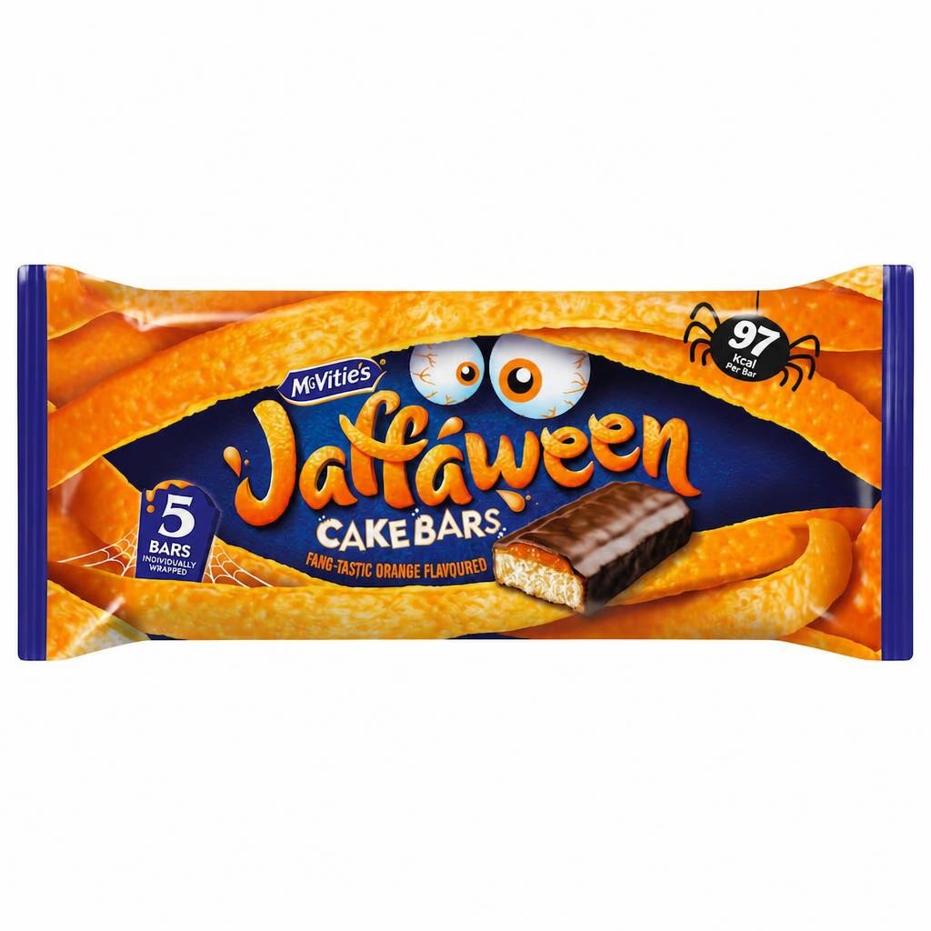 McVitie's Jaffaween Cake Bars Orange 5pk