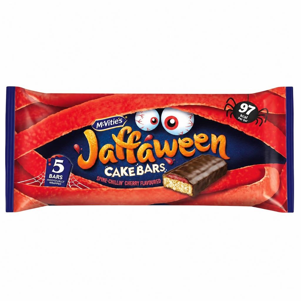 McVitie's Jaffaween Cherry Flavour Cake Bars 5 Pack