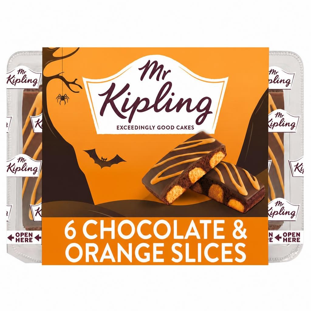 Mr Kipling Milk Chocolate & Orange Cake Slices 6 Pack