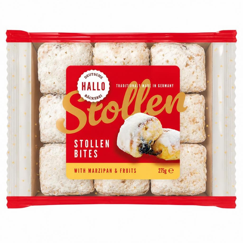 Hallo Deutsche Bäckerei Marzipan Stollen Bites 275g