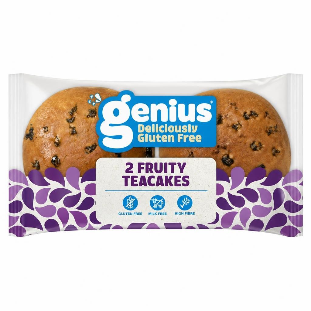 Genius Gluten Free Fruity Teacakes 2 Pack