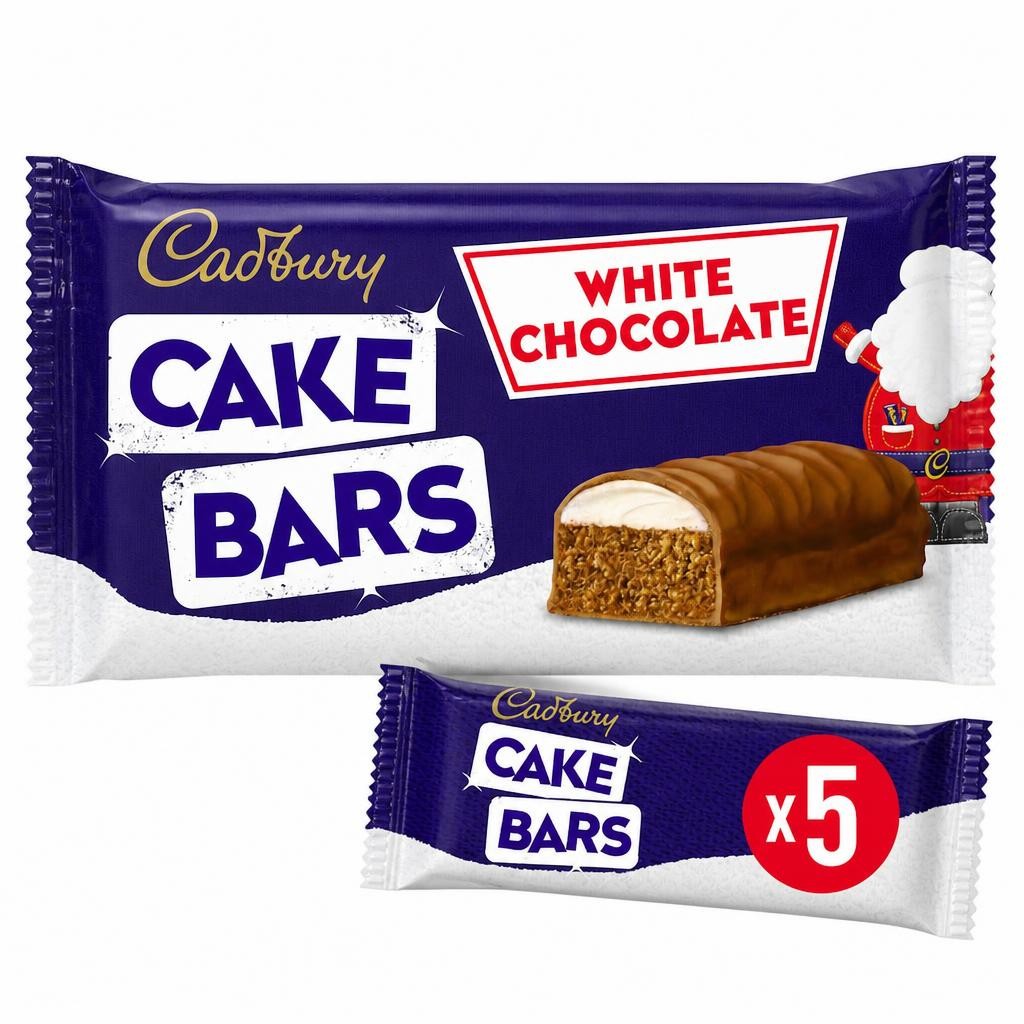 Cadbury White Chocolate Cake Bars 5 Pack