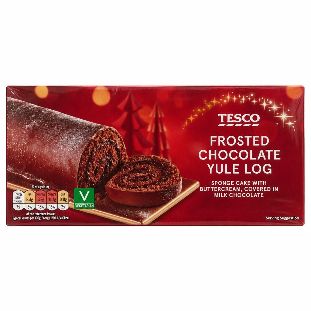 Tesco Chocolate Yule Log 260G